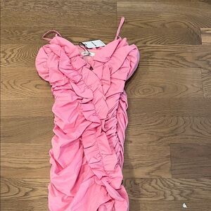 Showpo Pink Ruffled Dress